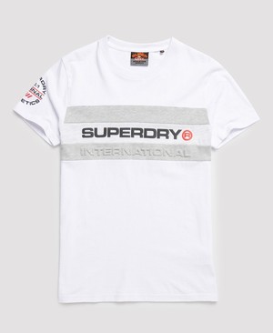 Superdry Trophy Férfi Pólók Fehér | QXZSL1564